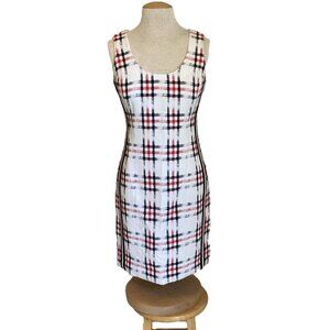 Charming Sleeveless  Summer Dress from Worth New York. White, Blue, Red